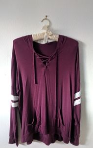 Slouchy Burgundy long sleeve